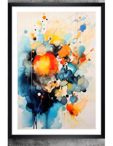 Peinture à l'aquarelle "Allure abstraite" de 2021 par Dr. Roy Schneemann #docroy