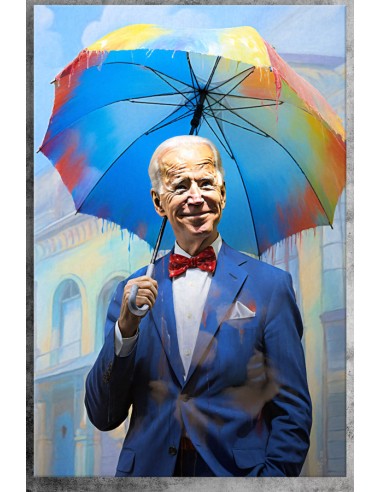 Joe Biden comme un homme heureux de 2022 par Dr. Roy Schneemann #docroy