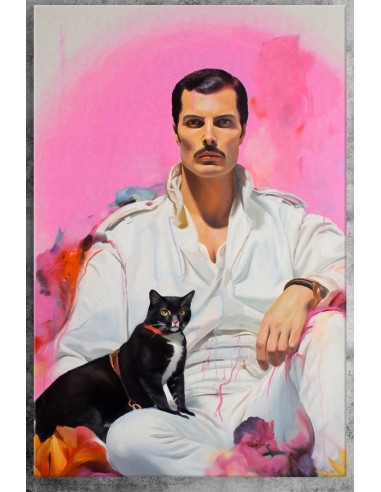 Freddie Mercury with his Cat from 2006 by Dr. Roy Schneemann #docroy